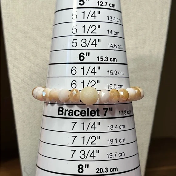 “Citrine Galaxy” Artisan Dangle Earrings & matching bracelet set - Picture 5 of 7